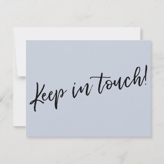 "We hebben verplaatst" Modern Handschrift Stoffige Kaart (Achterkant)