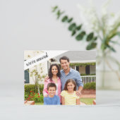 We hebben verplaatst - Volledige afloopfoto met aa Aankondigingskaart (Staand voorkant)