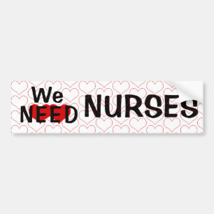 We hebben verpleegkundigen-harten-Bumpersticker no Bumpersticker