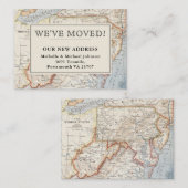 We hebben Virginia New Jersey  Map Moving Notitiekaartje (Voorkant / Achterkant)