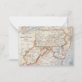 We hebben Virginia New Jersey  Map Moving Notitiekaartje (Achterkant)