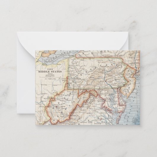 We hebben Virginia New Jersey  Map Moving Notitiekaartje (Achterkant)