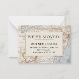 We hebben Virginia New Jersey Map Moving Notitiekaartje