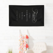 WE HEBBEN VOOR ALTIJD BESLOTEN! Elegant, trouwbann Spandoek (Insitu)