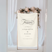 WE HEBBEN VOOR ALTIJD BESLOTEN! Elegant, trouwbann Spandoek