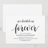 We hebben voor altijd besloten, Engagement Party n Kaart (Voorkant / Achterkant)