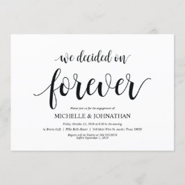 We hebben voor altijd besloten, Engagement Party n Kaart