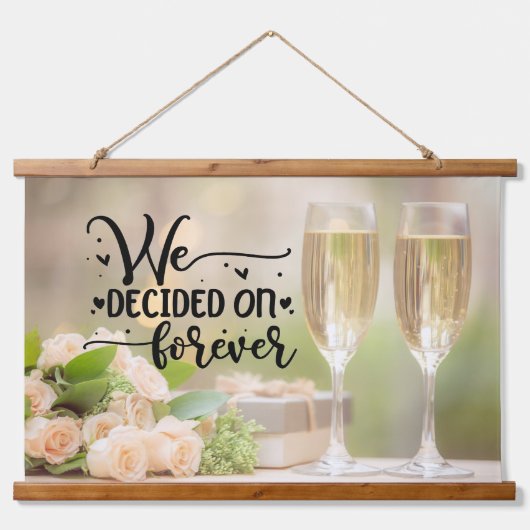 We hebben voor eeuwig beslist hangend wandkleed (Voorkant)