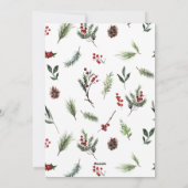 We hebben Warm Red Winter Moving Announcement verp Feestdagenkaart (Achterkant)