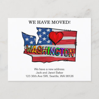 We hebben Washington-staten verplaatst naar Announ Briefkaart