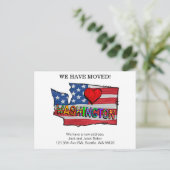We hebben Washington-staten verplaatst naar Announ Briefkaart (Staand voorkant)