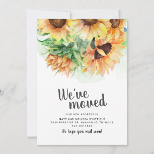 We hebben Watercoler Sunflower Moving Aankondiging