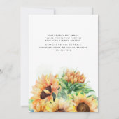 We hebben Watercoler Sunflower Moving Aankondiging (Achterkant)