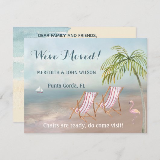 We hebben Waterverf Beach budget verplaatst Aankondiging (Voorkant / Achterkant)