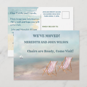 We hebben Waterverf Beach Move verplaatst Aankondigingskaart