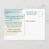 We hebben Waterverf Beach Moving Announcement verp Aankondigingskaart (Achterkant)