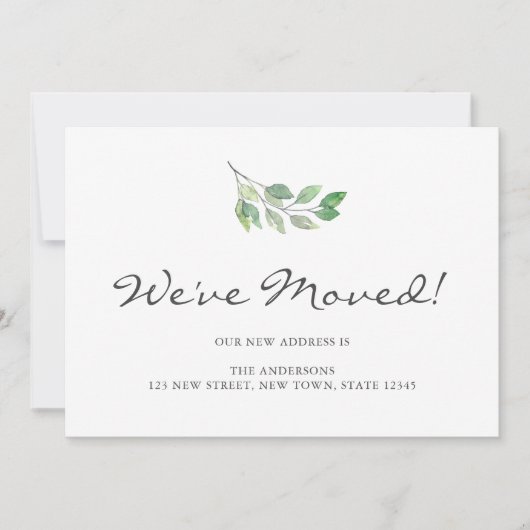 We hebben Waterverf bladeren verplaatst Aankondiging (Voorkant)