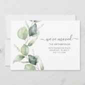 We hebben Waterverf Botanical Moving verplaatst Aankondiging (Voorkant)