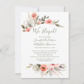 We hebben Waterverf bruiloft uitgebannen voor Roos Kaart (Voorkant)