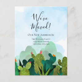 We hebben Waterverf Cactus Cacti Moving Briefkaart