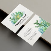 We hebben Waterverf Cactus Moving Announcement ver Visitekaartje
