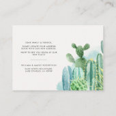 We hebben Waterverf Cactus Moving Announcement ver Visitekaartje (Achterkant)