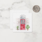 We hebben Waterverf Chic Moving Announcement verpl Notitiekaartje (Voorkant / Achterkant in situ)