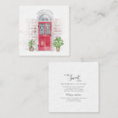 We hebben Waterverf Chic Moving Announcement verpl Notitiekaartje (Voorkant / Achterkant)