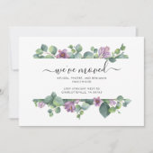 We hebben Waterverf Eucalyptus verhuisd Aankondiging (Voorkant)