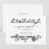 We hebben Waterverf Eucalyptus verhuisd Aankondiging (Voorkant / Achterkant)