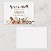 We hebben Waterverf Flora Kaart verplaatst Notitiekaartje (Voorkant / Achterkant)