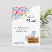 We hebben Waterverf Floral-aankondiging verplaatst Kaart (Staand voorkant)