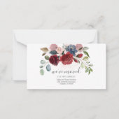 We hebben Waterverf Floral Moving Notitiekaartje (Voorkant)