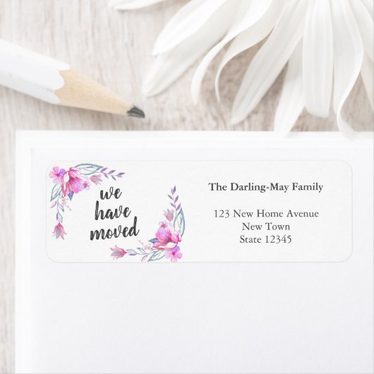 We hebben Waterverf Floral nieuwe retour adres ver Etiket (Insitu)