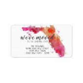 We hebben Waterverf Florida State verplaatst Etiket (Voorkant)