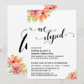 We hebben Waterverf Flowers van Hearts Script uitg Kaart (Voorkant / Achterkant)