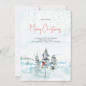 We hebben Waterverf kerstkaarten verplaatst Feestdagenkaart (Voorkant)