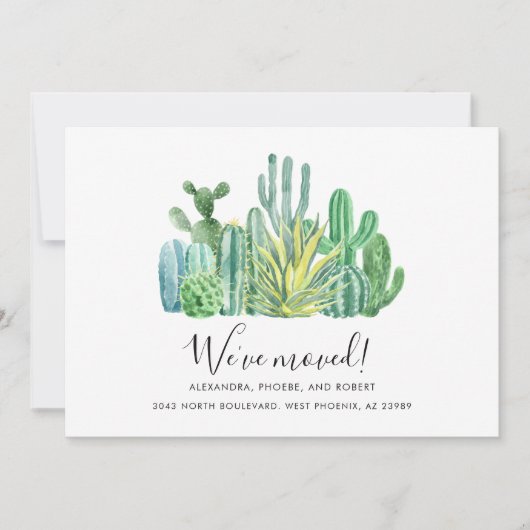 We hebben Waterverf Modern Moving Aankondiging (Voorkant)