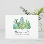 We hebben Waterverf Modern Moving Aankondiging (Staand voorkant)