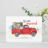 We hebben Waterverf Modern Moving Announcement ver (Staand voorkant)