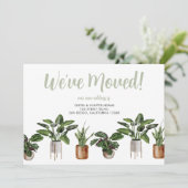 We hebben Waterverf Moving Announcement verplaatst Kaart (Staand voorkant)