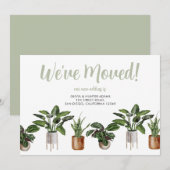 We hebben Waterverf Moving Announcement verplaatst Kaart (Voorkant / Achterkant)