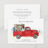 We hebben Waterverf Moving Announcement verplaatst Notitiekaartje (Voorkant / Achterkant)
