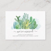 We hebben Waterverf Moving Announcement verplaatst Visitekaartje (Voorkant)