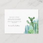 We hebben Waterverf Moving Announcement verplaatst Visitekaartje (Achterkant)