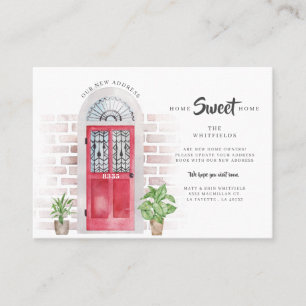 We hebben Waterverf Moving Announcement verplaatst Visitekaartje