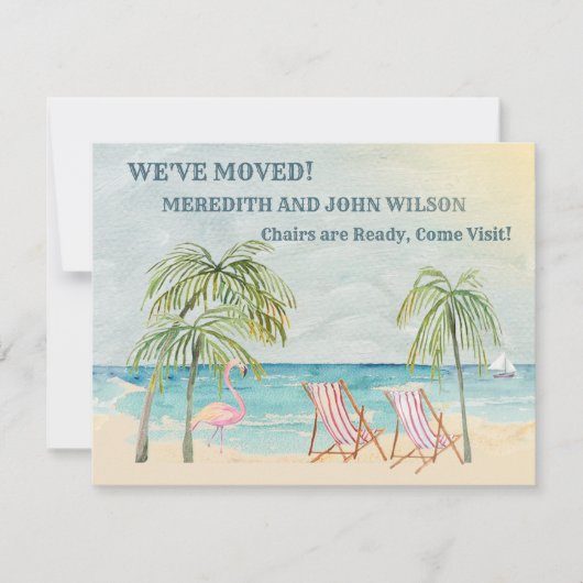 We hebben Waterverf Ocean Beach Budget Move verpla Aankondiging (Voorkant)