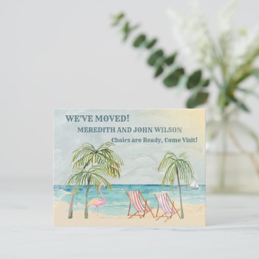 We hebben Waterverf Ocean Beach Classic Move Aankondiging (Staand voorkant)