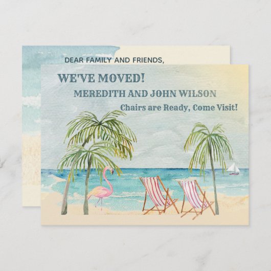 We hebben Waterverf Ocean Beach Classic Move Aankondiging (Voorkant / Achterkant)