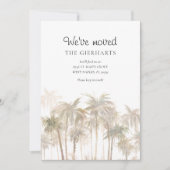 We hebben Waterverf Palm Trees verplaatst Aankondiging (Voorkant)